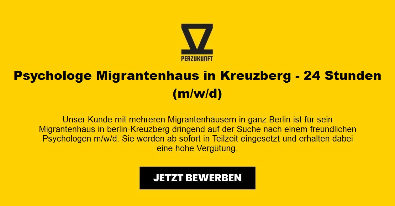 Psychologe Migrantenhaus in Kreuzberg - 24 Stunden (m/w/d)