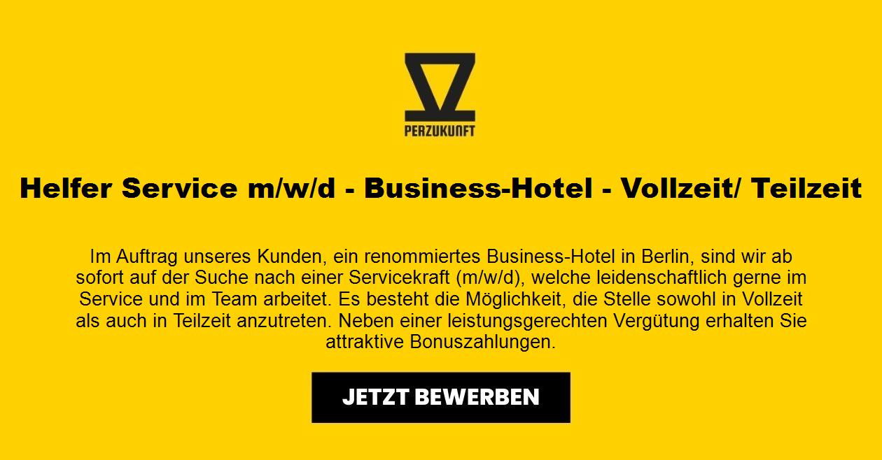 Helfer Service m/w/d - Business-Hotel - Vollzeit/ Teilzeit