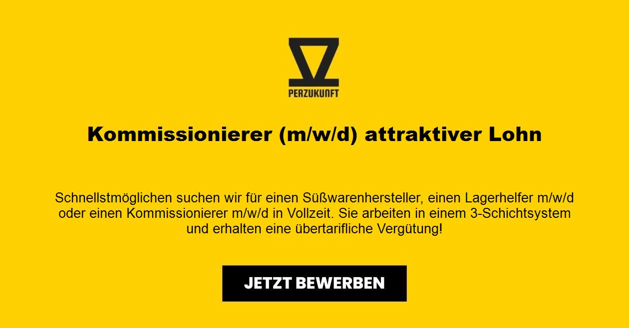 Kommissionierer (m/w/d) attraktiver Lohn