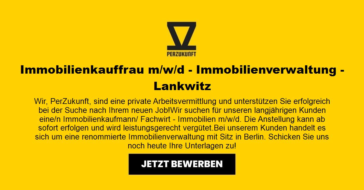 Immobilienkauffrau m/w/d - Immobilienverwaltung - Lankwitz