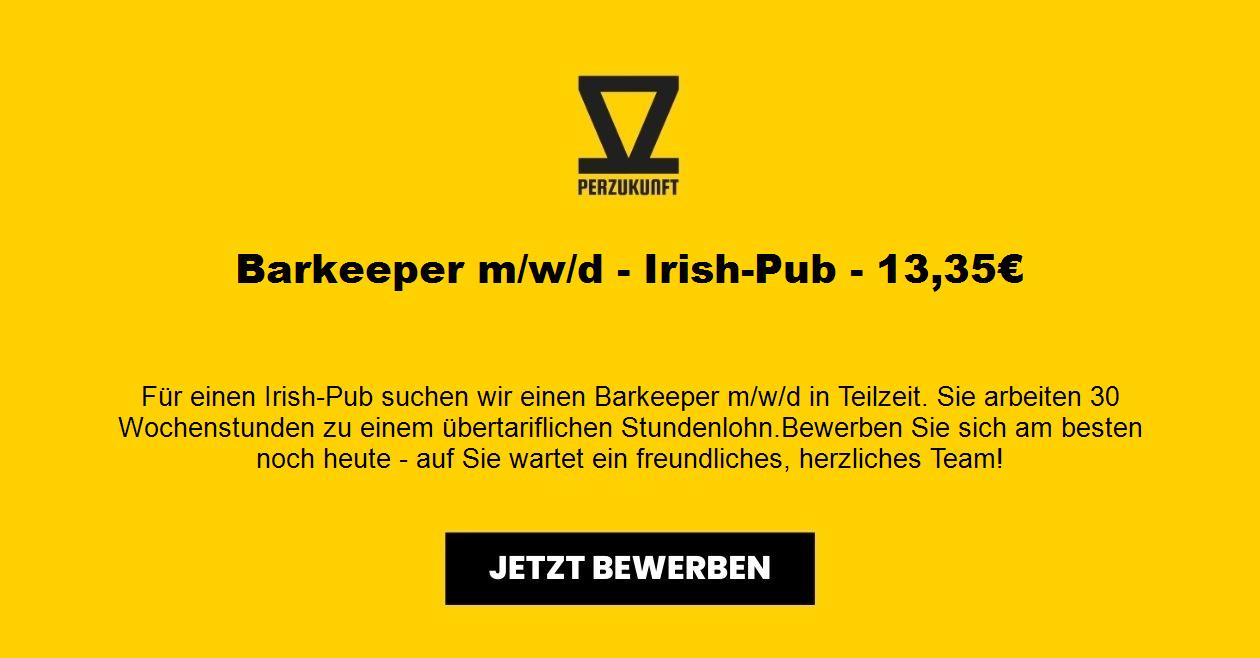 Barkeeper m/w/d - Irish-Pub - 13,35€