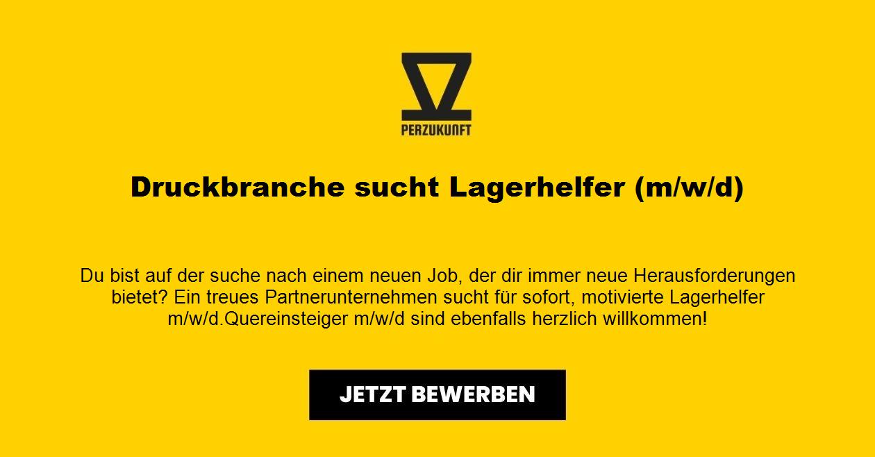 Druckbranche sucht Lagerhelfer (m/w/d)