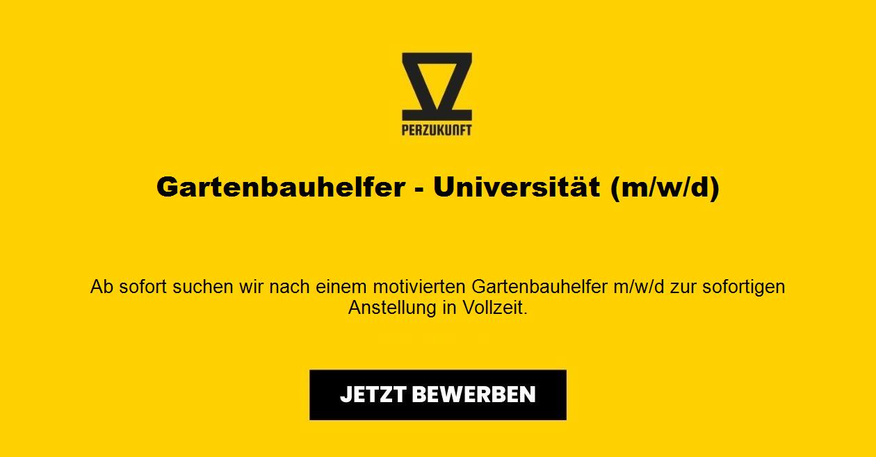 Gartenbauhelfer - Universität (m/w/d)