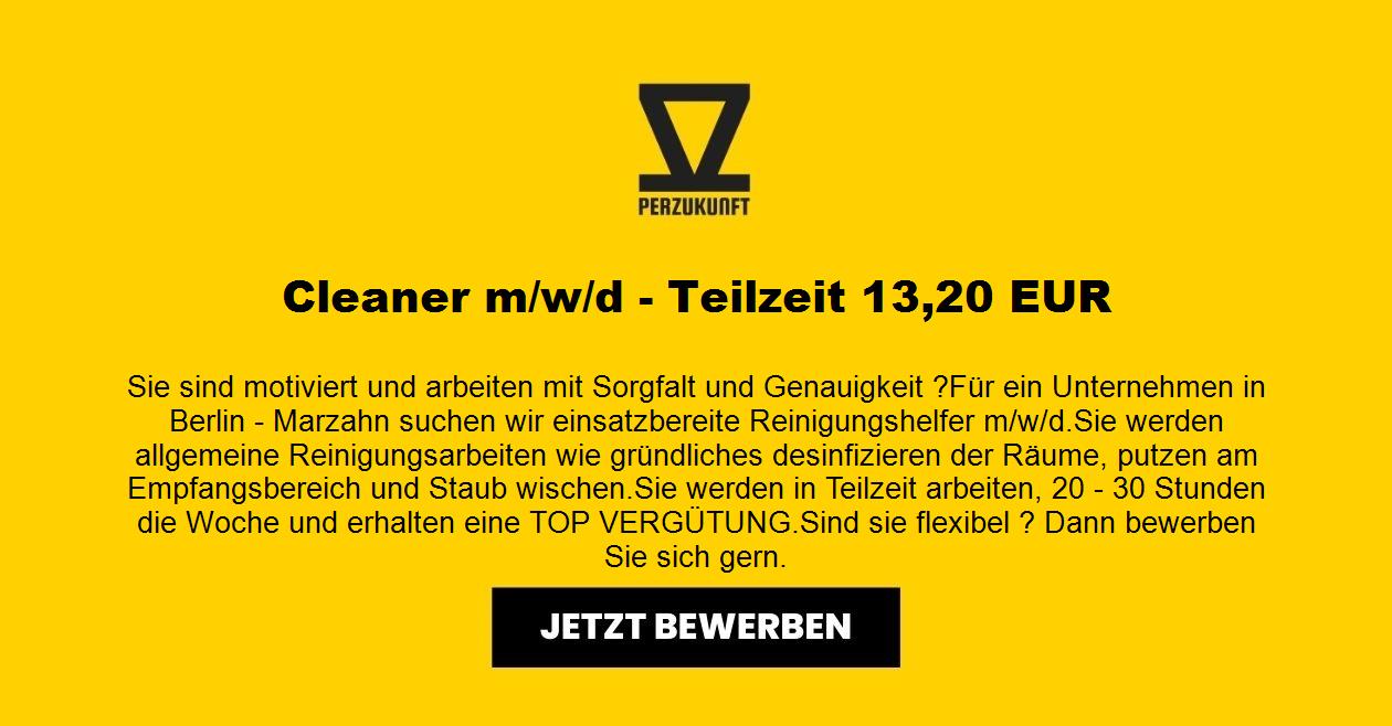 Cleaner m/w/d - Teilzeit 13,20 EUR