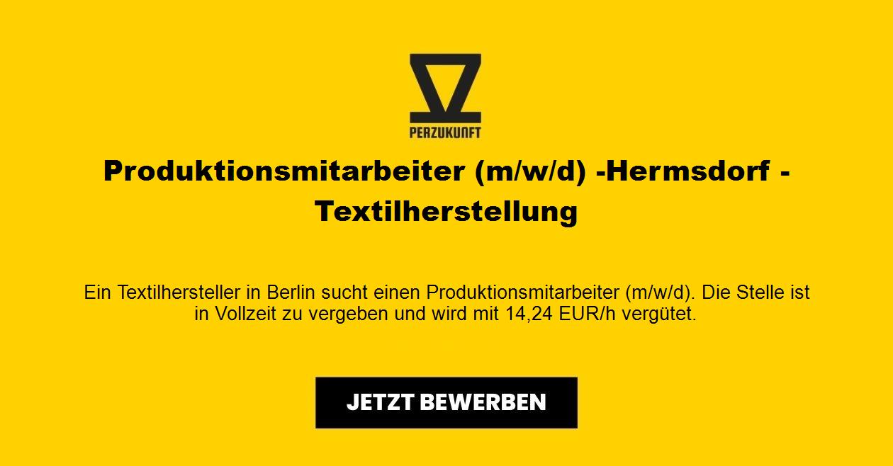 Produktionsmitarbeiter (m/w/d) -Hermsdorf -Textilherstellung