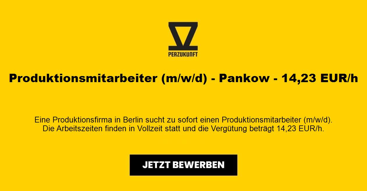 Produktionsmitarbeiter (m/w/d) - Pankow - 15,74 EUR/h