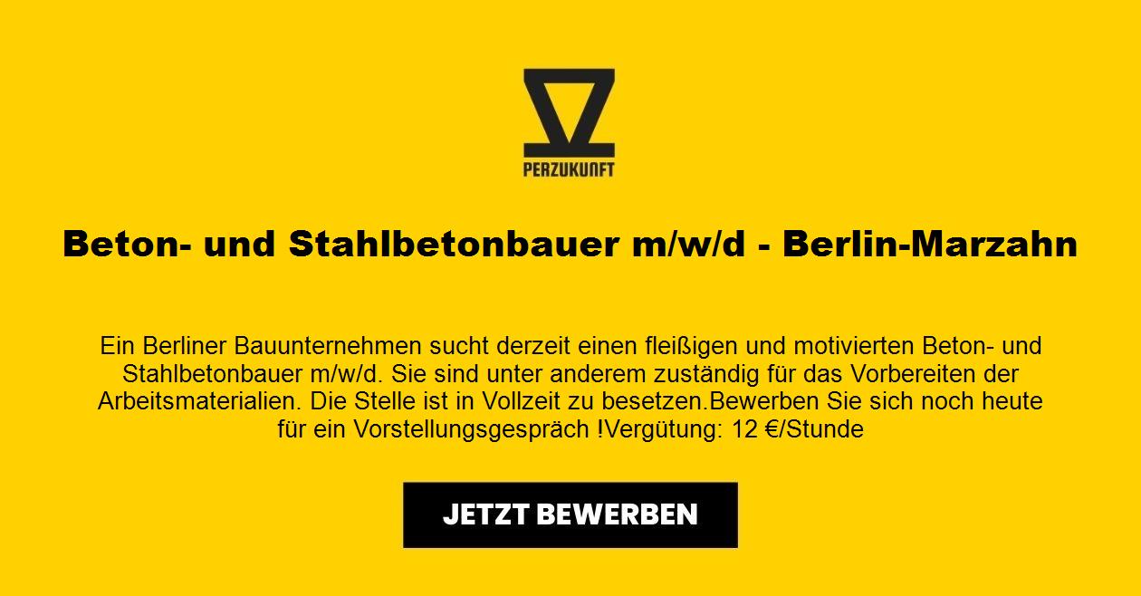 Beton- und Stahlbetonbauer m/w/d - Berlin-Marzahn
