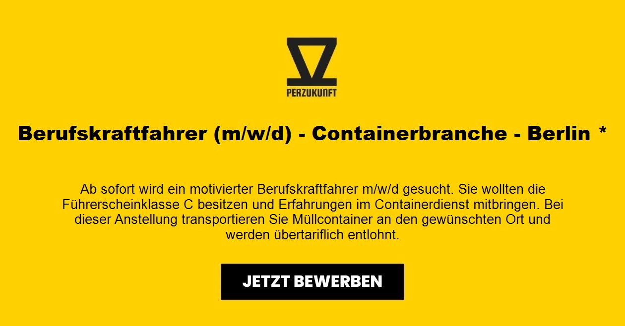 Berufskraftfahrer (m/w/d) - Containerbranche - Berlin *