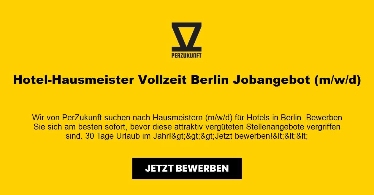 Hotel-Hausmeister Vollzeit Berlin Jobangebot (m/w/d)