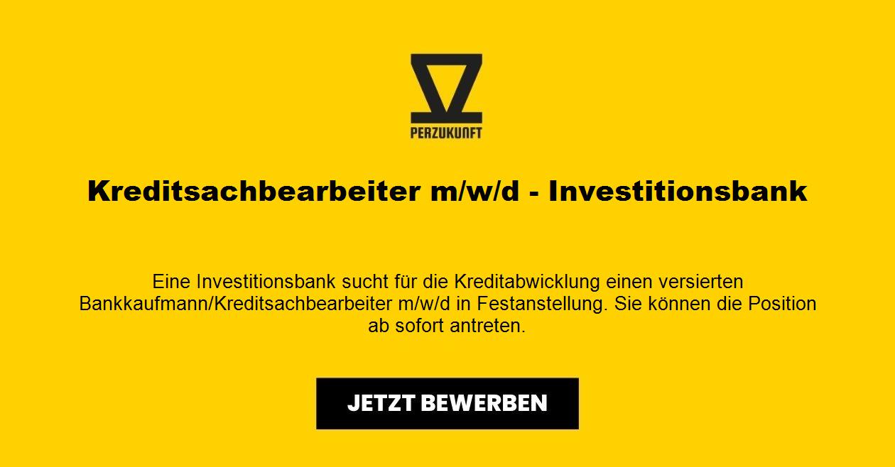 Kreditsachbearbeiter m/w/d - Investitionsbank