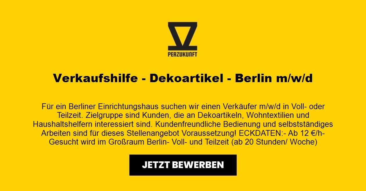 Verkaufshilfe - Dekoartikel - Berlin m/w/d