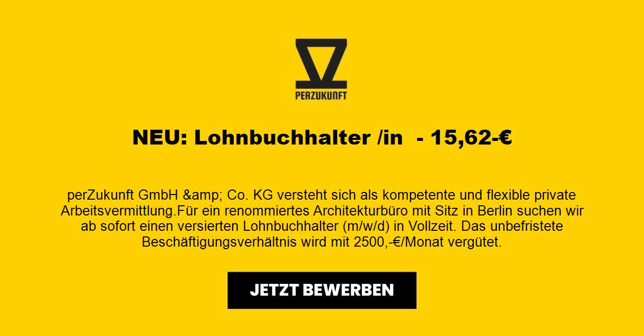 NEU: Lohnbuchhalter /in  - 17,70-€