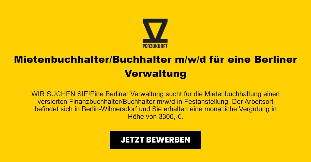 Mietenbuchhalter/Buchhalter m/w/d für eine Berliner Verwaltung
