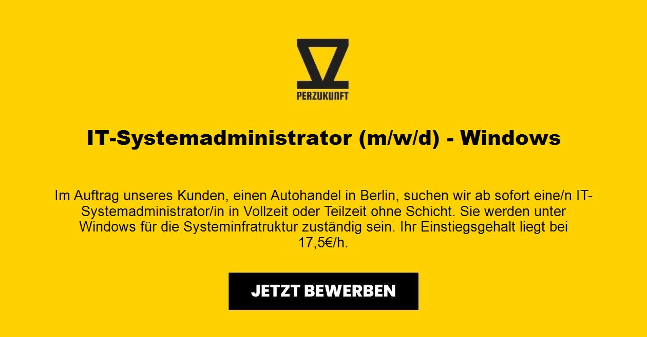 IT-Systemadministrator (m/w/d) - Windows