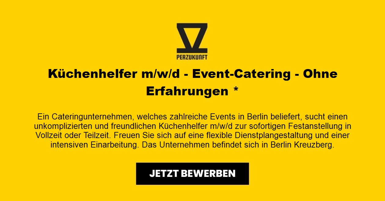 Küchenhelfer m/w/d - Event-Catering - Ohne Erfahrungen *