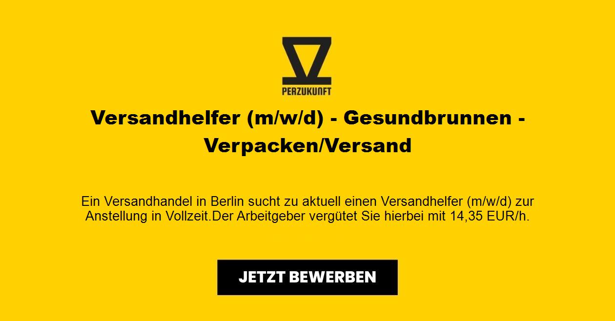 Versandhelfer (m/w/d) - Gesundbrunnen - Verpacken/Versand