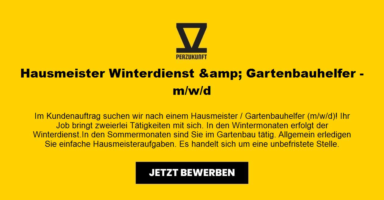 Hausmeister Winterdienst &amp; Gartenbauhelfer -m/w/d