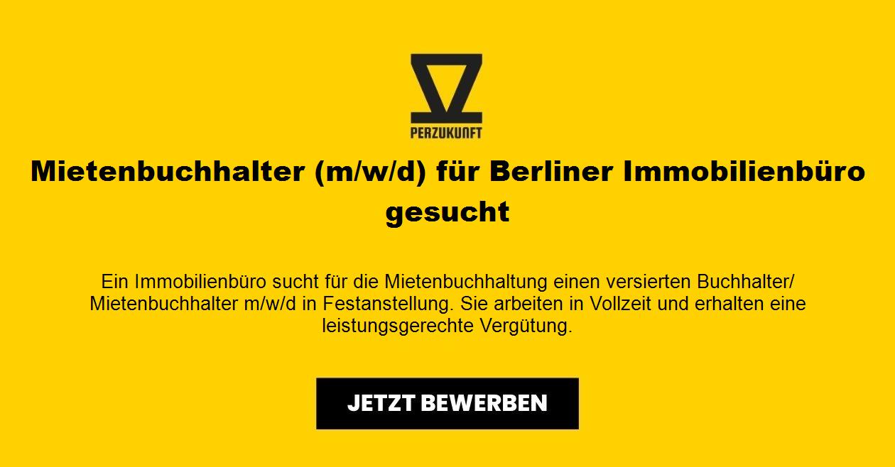 Mietenbuchhalter (m/w/d) für Berliner Immobilienbüro gesucht