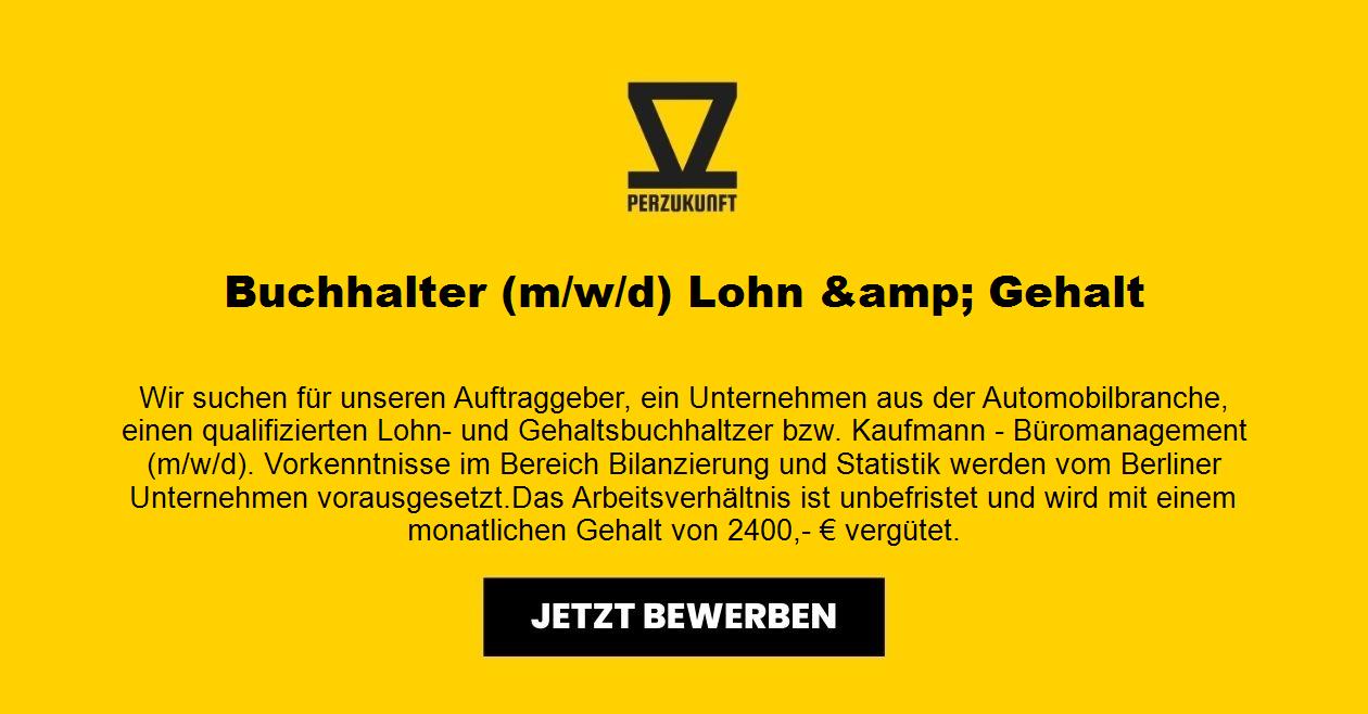 Buchhalter (m/w/d) Lohn &amp; Gehalt