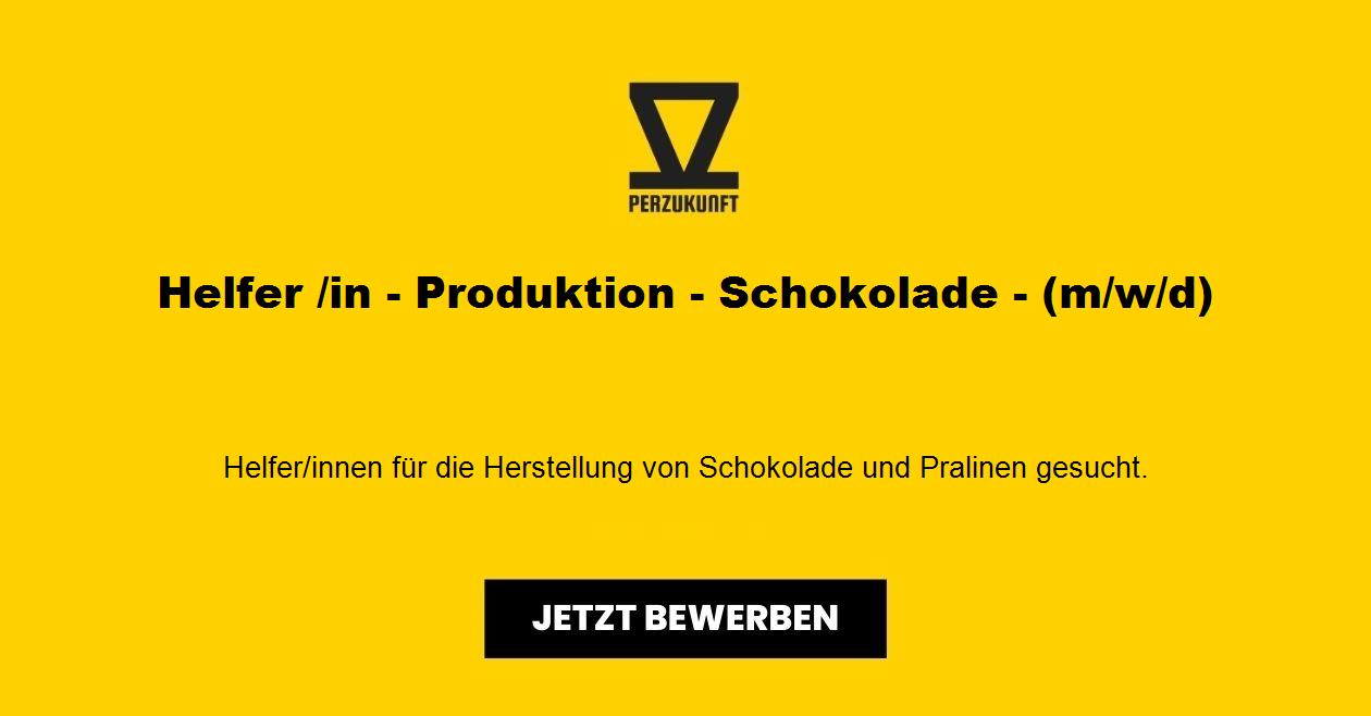 Helfer /in - Produktion - Schokolade - (m/w/d)