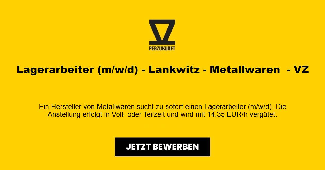 Lagerarbeiter (m/w/d) - Lankwitz - Metallwaren  - VZ
