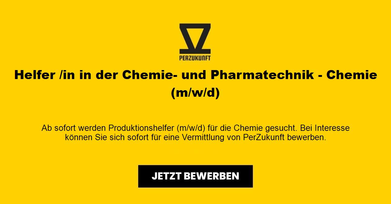 Helfer /in in der Chemie- und Pharmatechnik - Chemie (m/w/d)