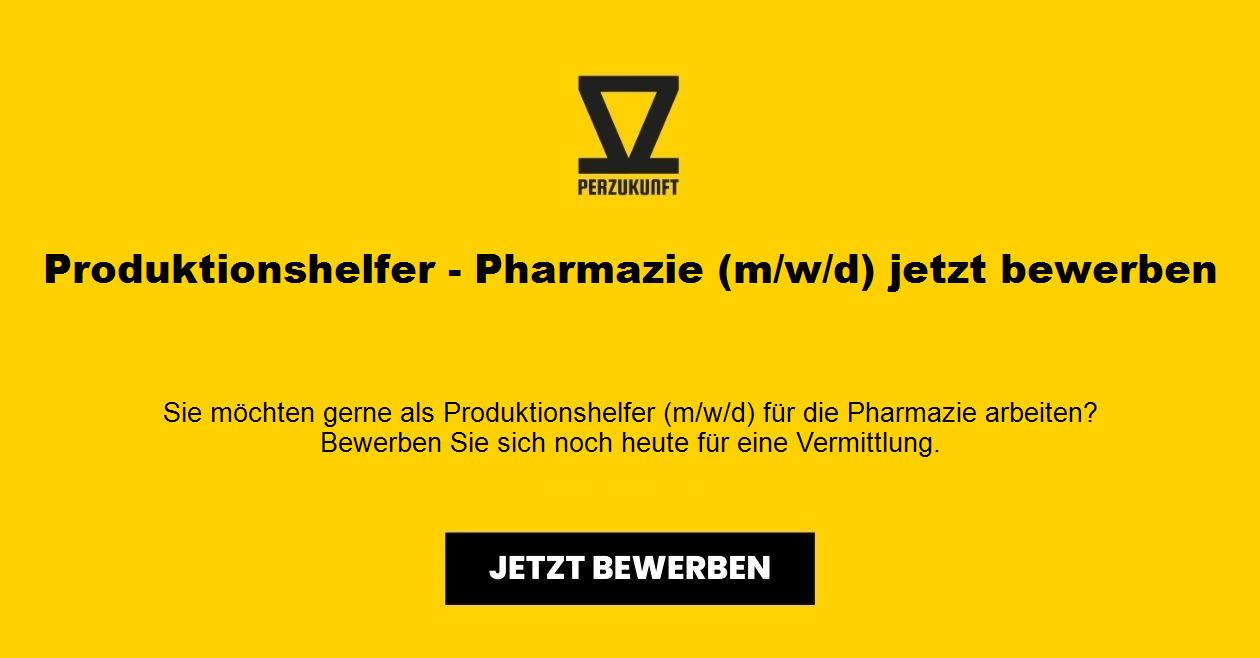 Produktionshelfer - Pharmazie (m/w/d) jetzt bewerben