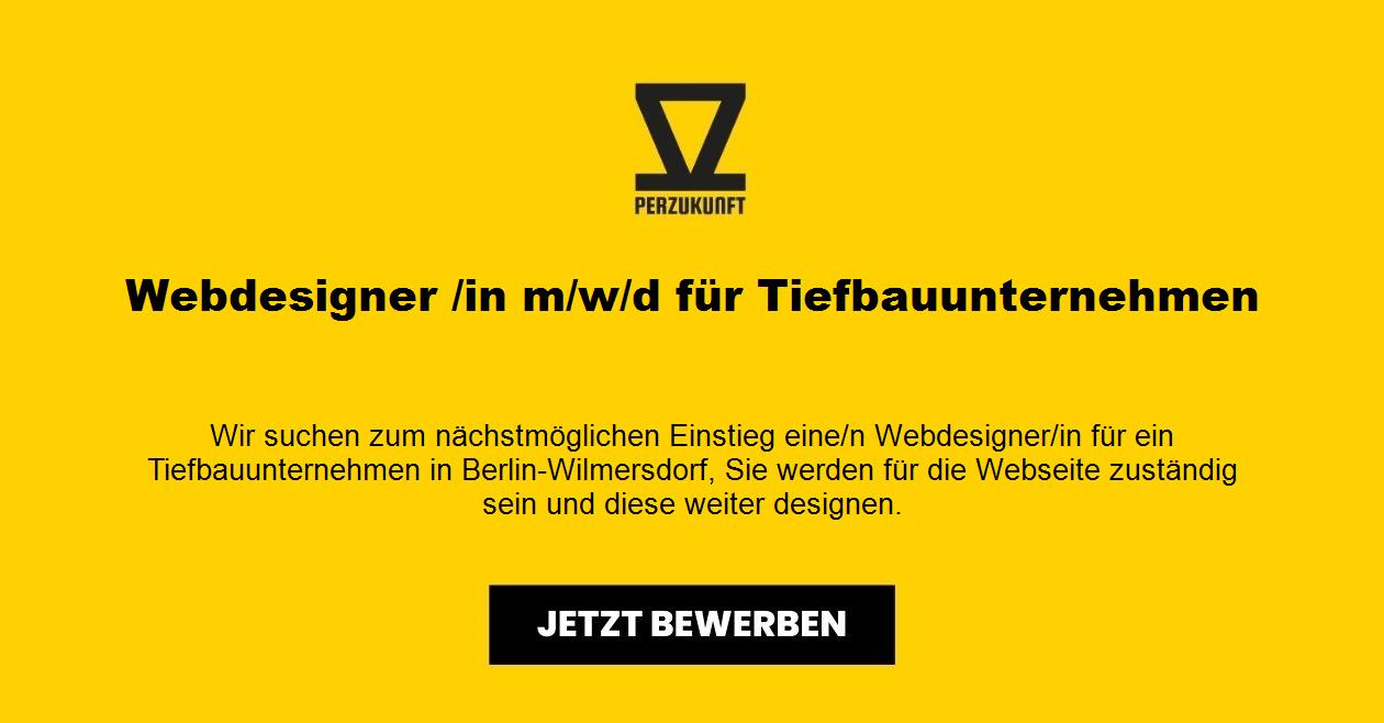 Webdesigner /in m/w/d für Tiefbauunternehmen