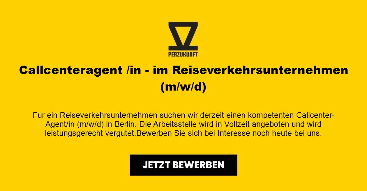 Callcenteragent /in - im Reiseverkehrsunternehmen (m/w/d)