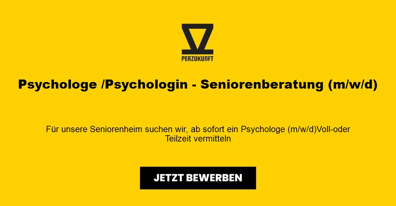 Psychologe /Psychologin - Seniorenberatung (m/w/d)