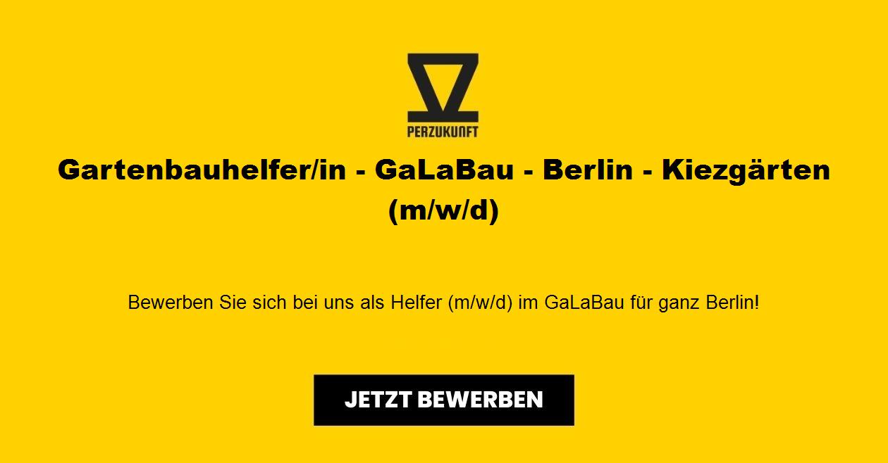 Gartenbauhelfer/in - GaLaBau - Berlin - Kiezgärten (m/w/d)