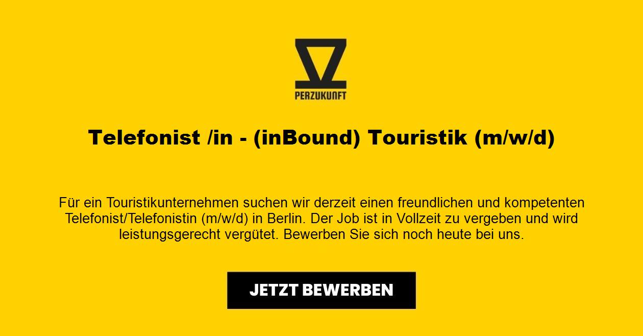 Telefonist /in - (inBound) Touristik (m/w/d)