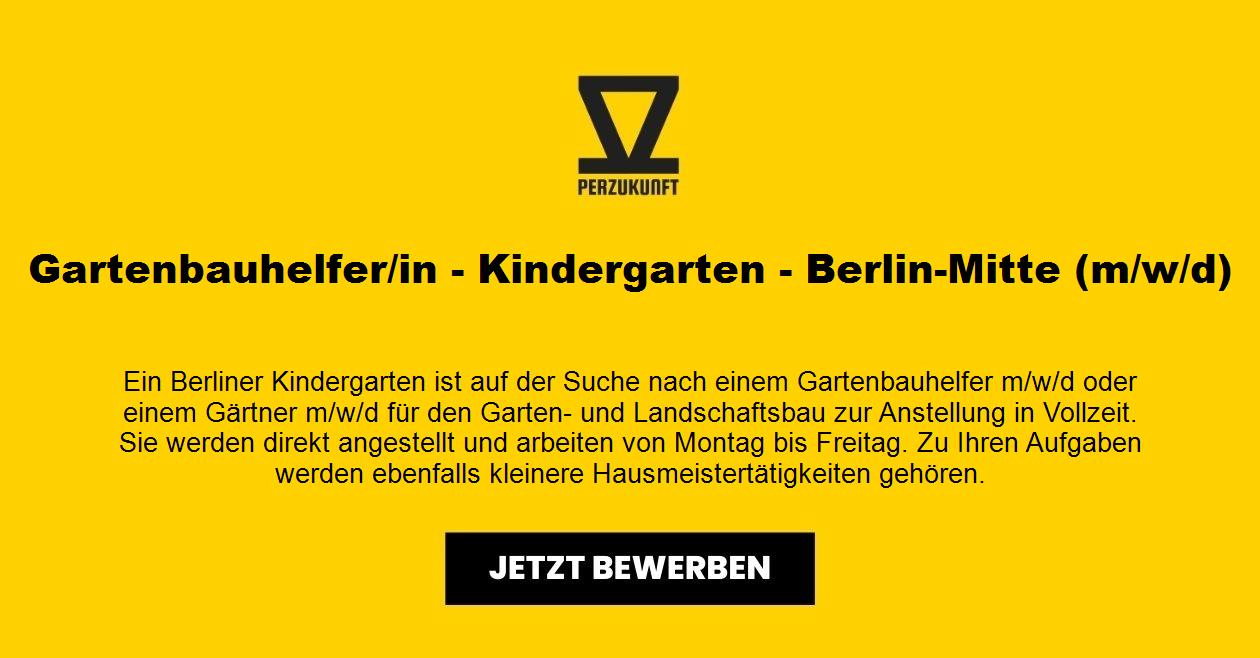 Gartenbauhelfer/in - Kindergarten - Berlin-Mitte (m/w/d)