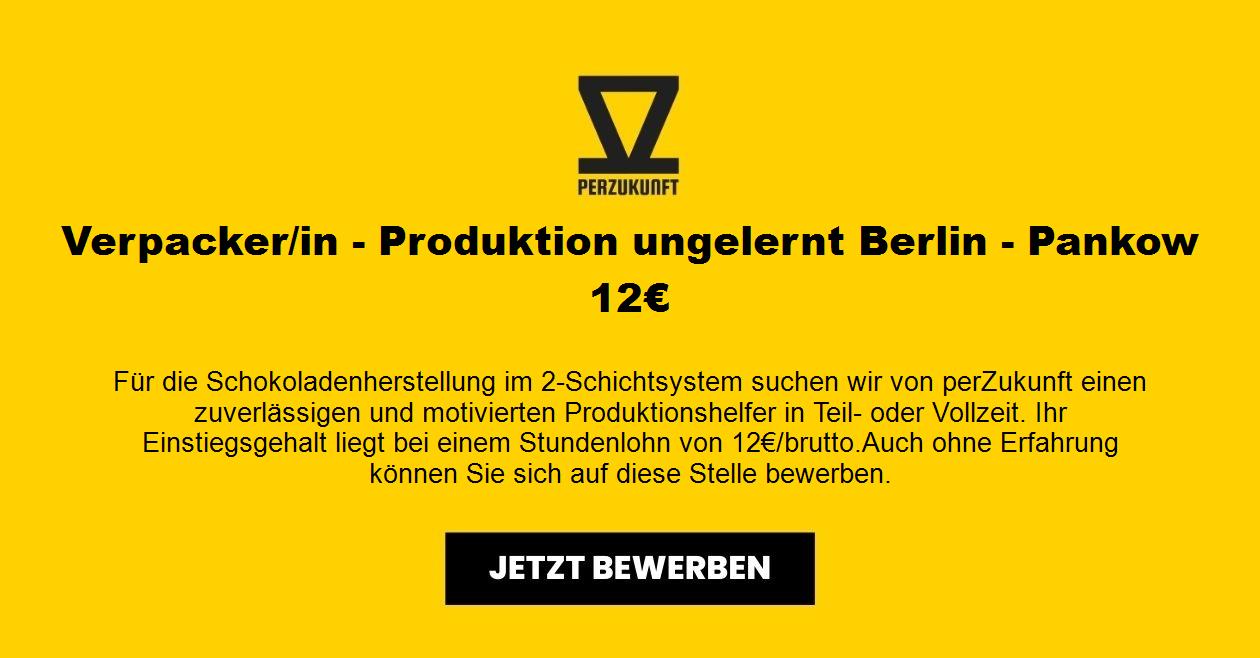 Verpacker/in - Produktion ungelernt Berlin - Pankow 13,27€