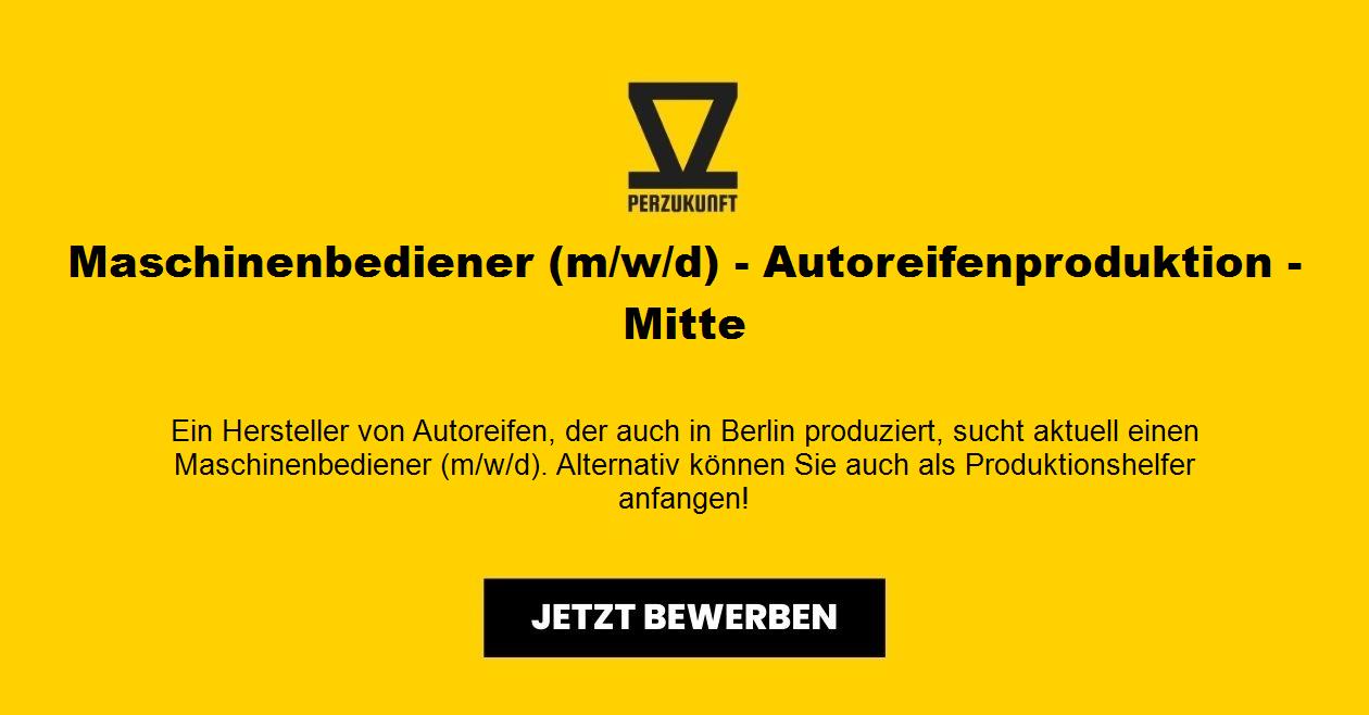Maschinenbediener (m/w/d) - Autoreifenproduktion - Mitte