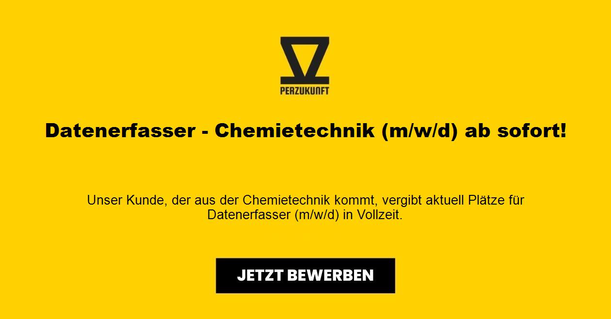 Datenerfasser - Chemietechnik (m/w/d) ab sofort!