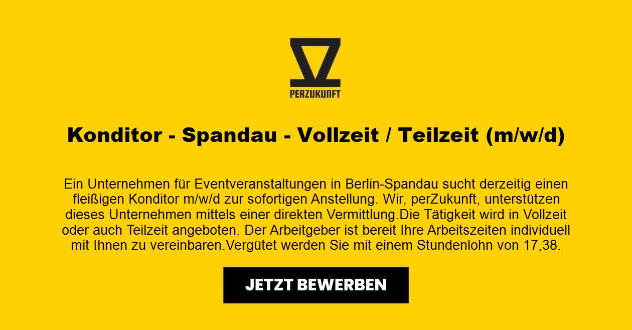 Konditor - Spandau - Vollzeit / Teilzeit (m/w/d)