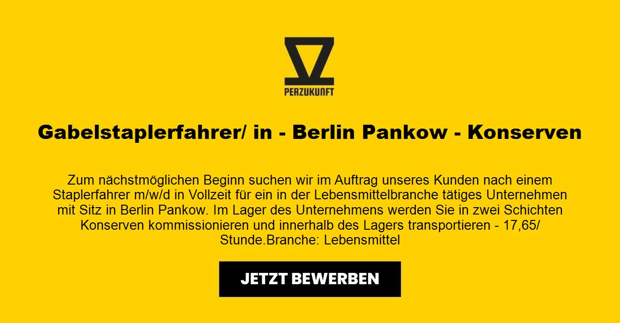 Gabelstaplerfahrer/ in - Berlin Pankow - Konserven