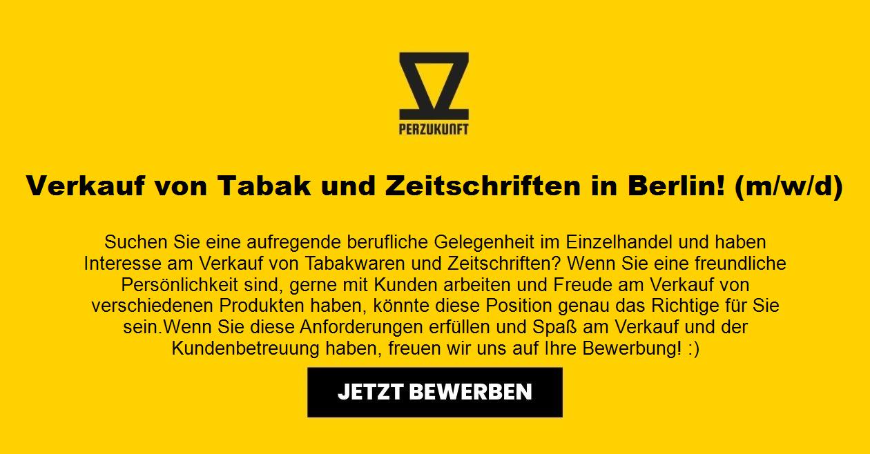 Verkauf von Tabak und Zeitschriften in Berlin! (m/w/d)