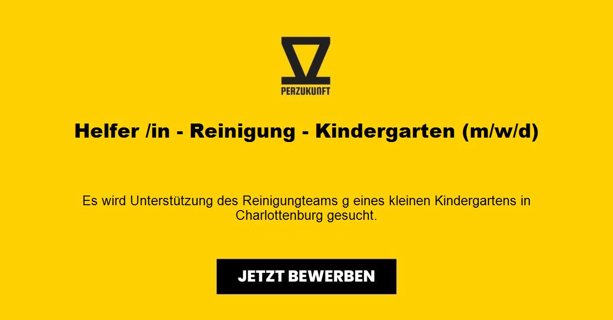 Helfer /in - Reinigung - Kindergarten (m/w/d)