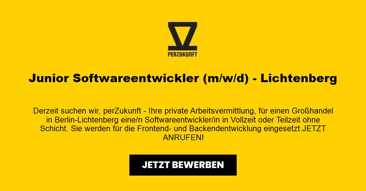 Junior Softwareentwickler (m/w/d) - Lichtenberg