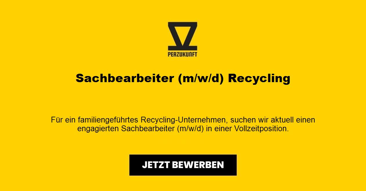Sachbearbeiter (m/w/d) Recycling